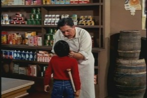 Pepino gets tough love from his father, a character who escaped from Life with Luigi