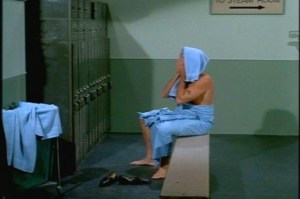 This episode includes a steam-room scene that shows us more of Uncle Bill than we normally get to see. Thank goodness it was him and not French in the steam room.
