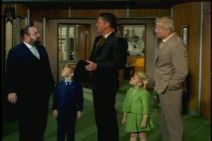 Random fashion note: I like this cute Buffy suit--I don't think we've seen it before.