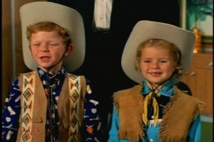 The kids return from their latest trip to the rodeo in adorable costumes.