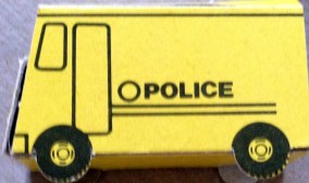 A yellow police car doesn't seem too authoritative.