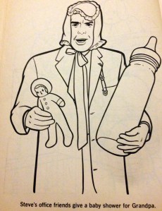 I take back what I said about the decent likenesses. I think they borrowed this face from a Planet of the Apes coloring book.