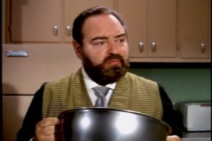 Then they wander off to bother Bill again, leaving French to ponder the metal bowl conundrum.