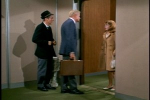 Cissy shows up just in time to get a stern look from her uncle.