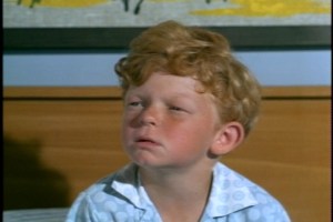 The little glutton has a well deserved stomachache. 