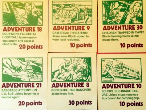 These cards make you understand how tough Jaime's life must be. She not only does standard superhero stuff like stopping runaway school buses, but must also be on call to repair faulty hospital equipment.