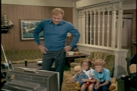 Bill tries to get them to play a game instead of watching TV. 