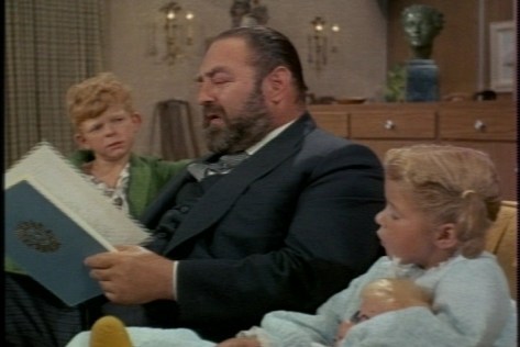 Meanwhile, the twins don't want to hear the bedtime story French is telling them--Hansel and Gretel.