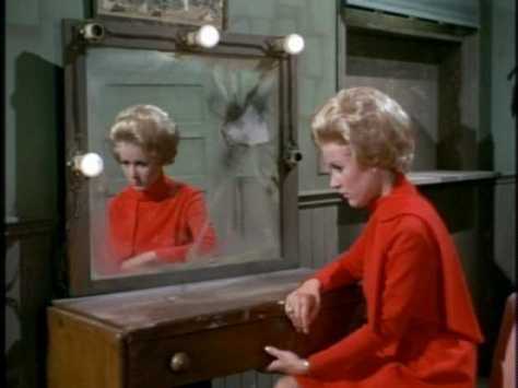 As Cissy suspected, Dana is brooding in the Masons' old dressing room.