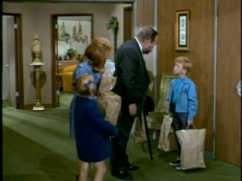 After Glasses Guy leaves, French and the kids return from grocery shopping.