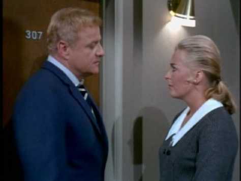 After leaving the room, Bill talks briefly with McAlister's daughter.