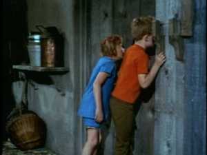 In the morning, they emerge from their hiding place and peer out the barn door for signs of life.