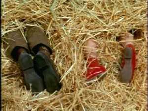 This is the disturbing sight that confronts Carlos when he goes back into the barn.