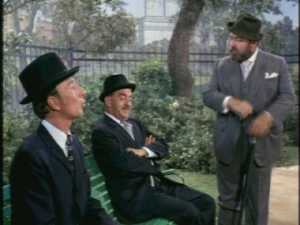 After Miss Faversham leaves, French comes along and endures some teasing from his frenemies.