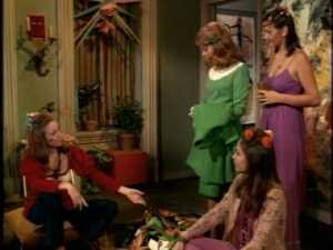 Myra greets Cissy by saying, "The word is truth. The song is peace."