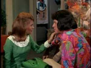 "I'm beginning to think you're normal and I'm the strange one," she says.